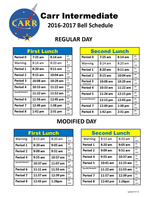 Bell Schedule / Bell Schedule
