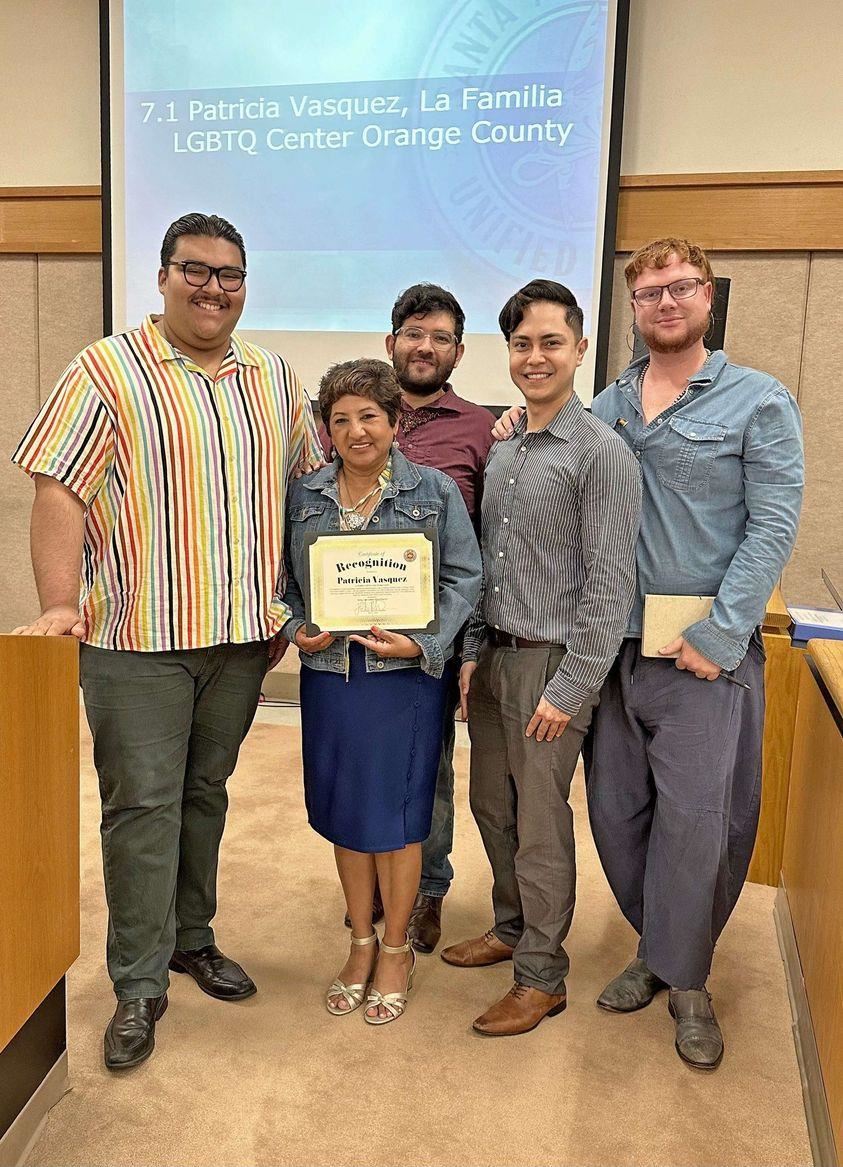 Patricia Vasquez of La Familia LGBTQ Center Orange County  2