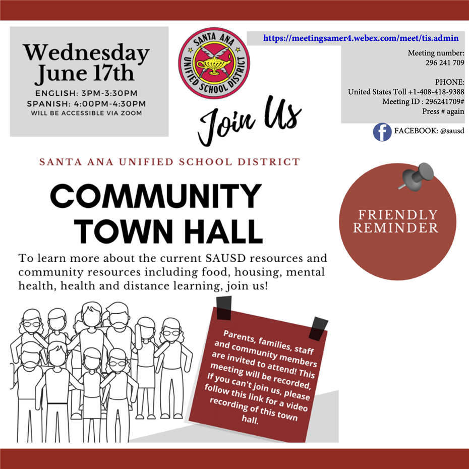 SAUSD Community Town Hall  