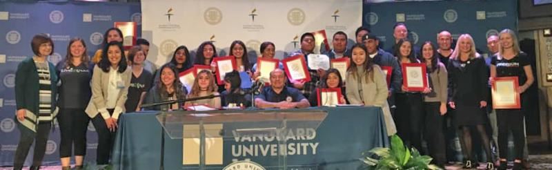 SAUSD students honored at Vanguard University  