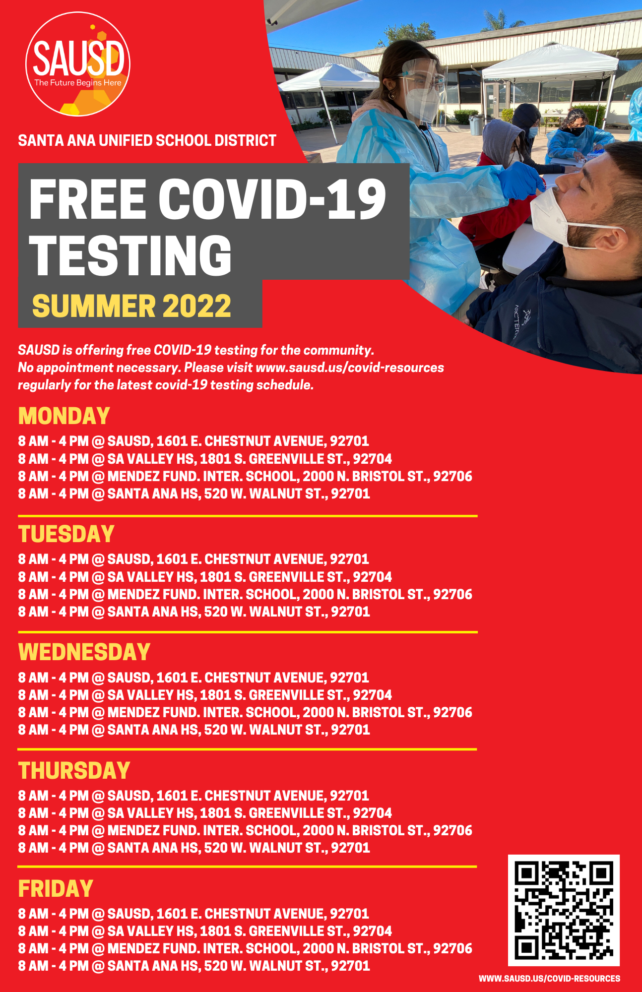 Covid Testing Summer 2022