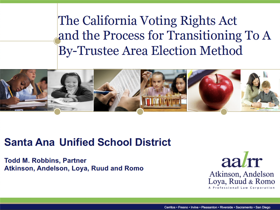 Presentation CA Voting Rights Act