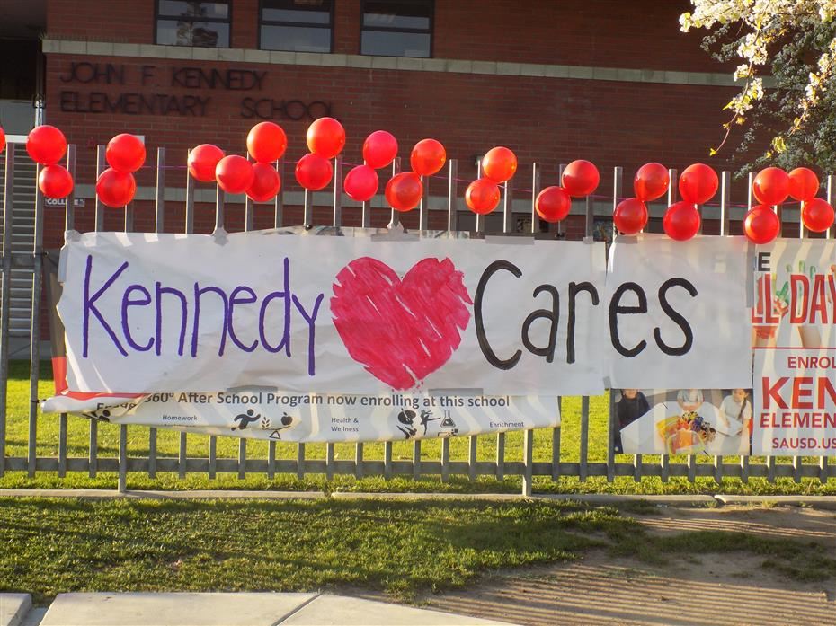  Kennedy Cares Sign out front