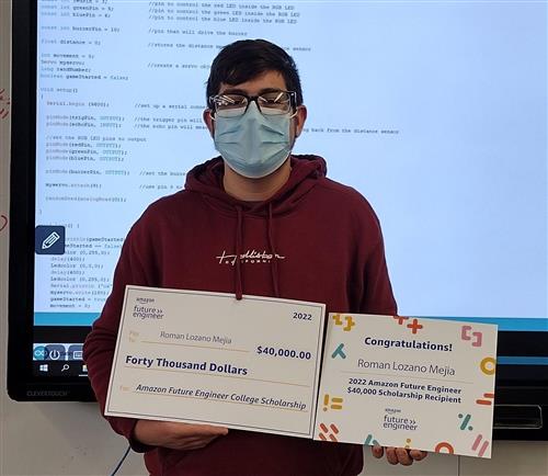Roman Lozano - $40,000 Amazon recipient 