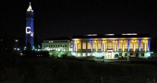 UC Berkeley Main Library at Night 