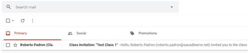 Google Classroom Imvite 