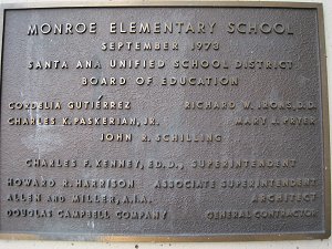 Monroe Plaque