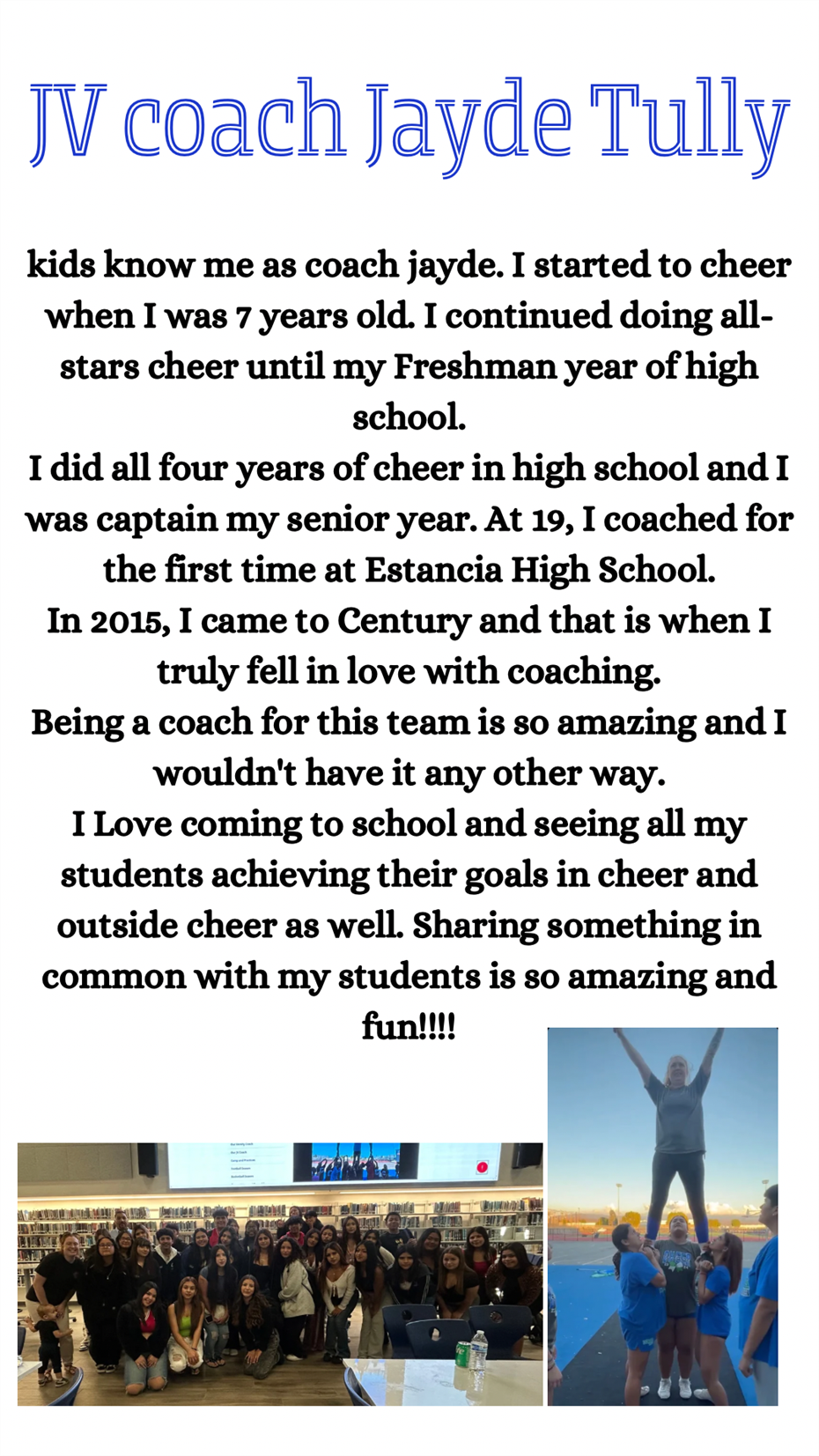 JV coach 