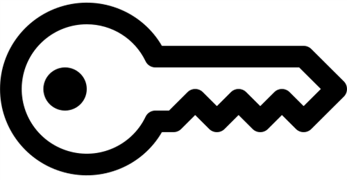 Sketch of a door key