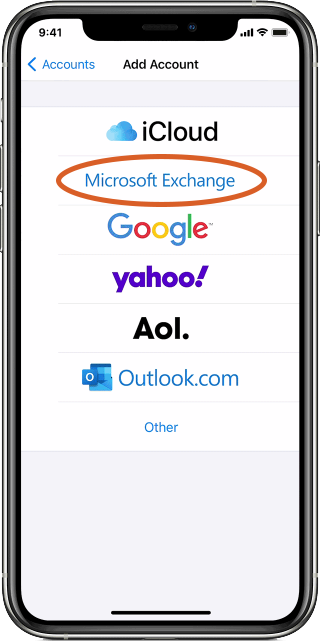 Setup outlook for iPhone/iPad