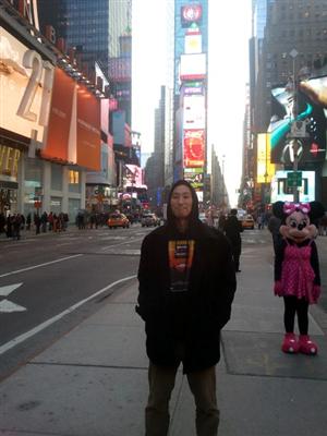 Times Square with Minnie 