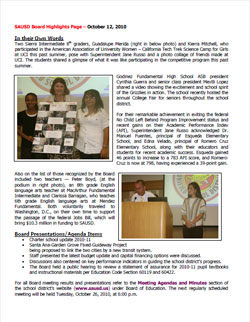 Board Highlights