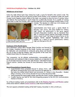 Board Highlights
