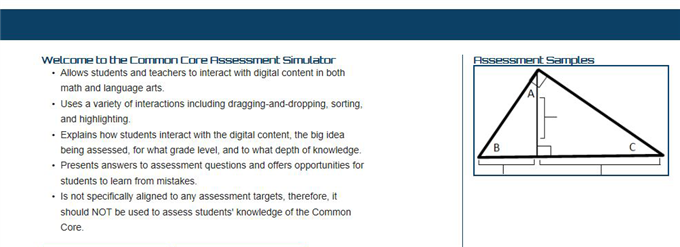 SDCOE Common Core Assessment Simulator 