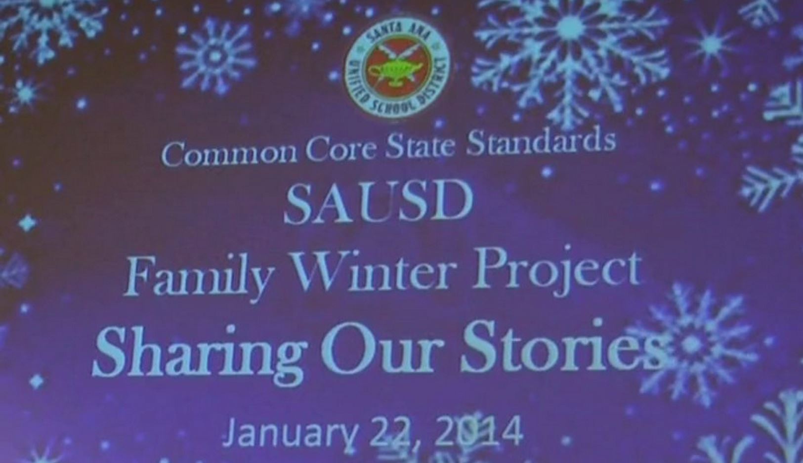 Common Core Winter Family Project Share Event 