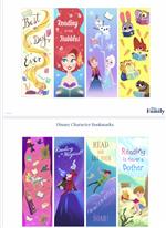 Disney Character Bookmarkers 