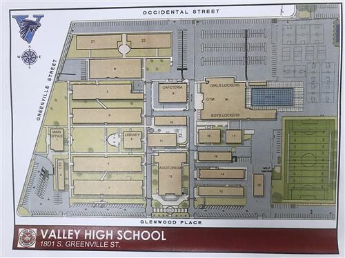 Valley High School Map