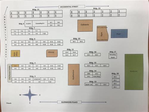 Valley Map with Room #s