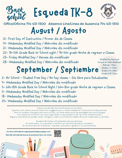 Important Dates 