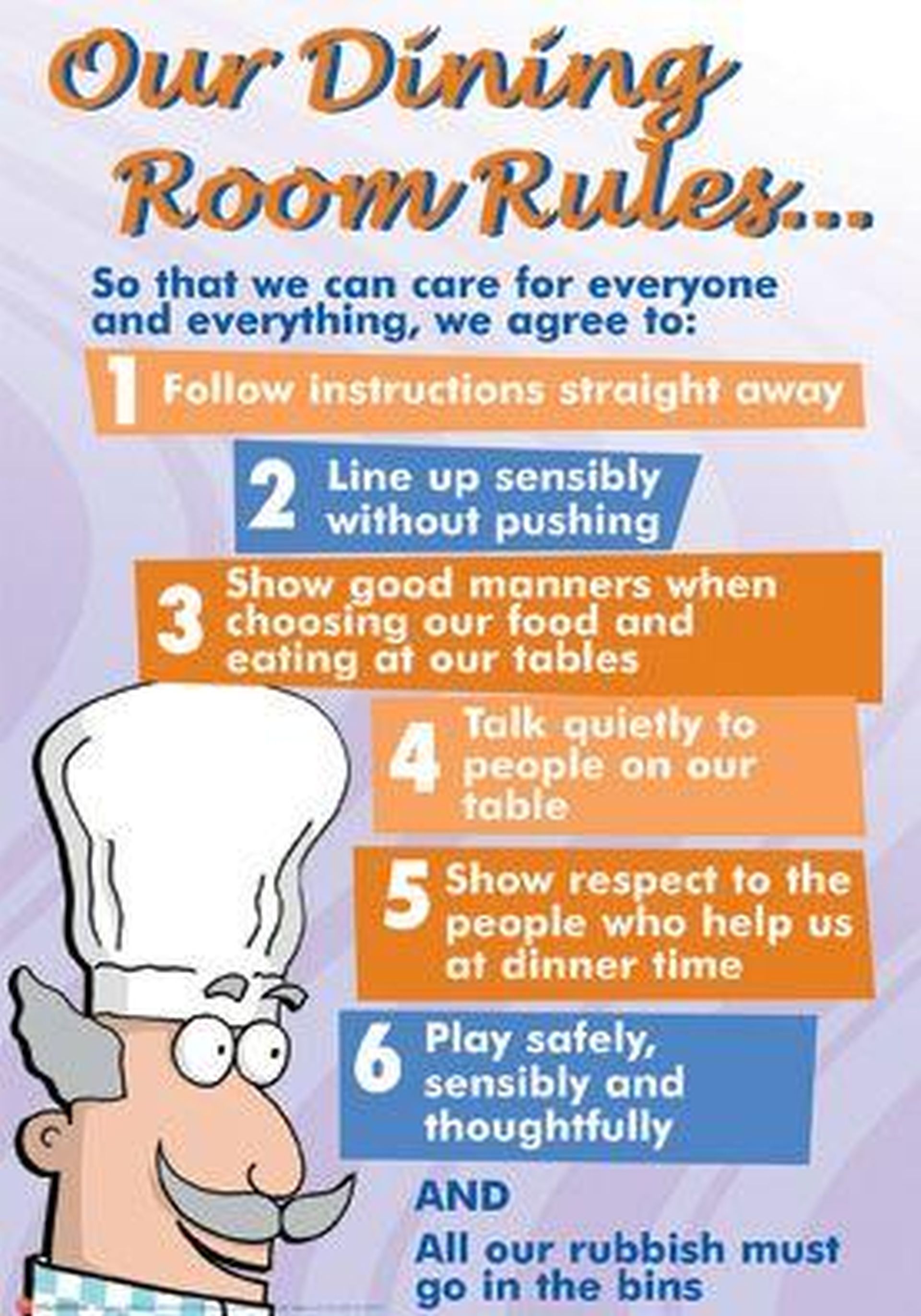 Our Dining Rules! 