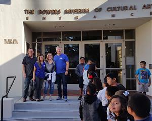 Bowers Museum with Mr. Fleming, Mrs. Chandler & Mr. Mares 