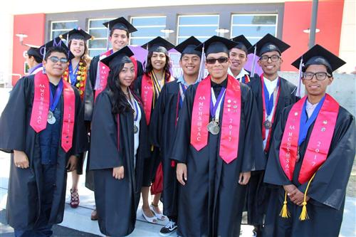 Middle College High School students  
