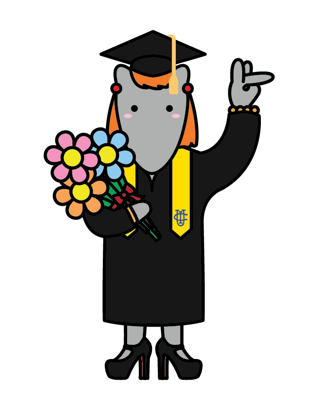 UCI Anteater in Cap and Gown UCI Anteater in Cap and Gown