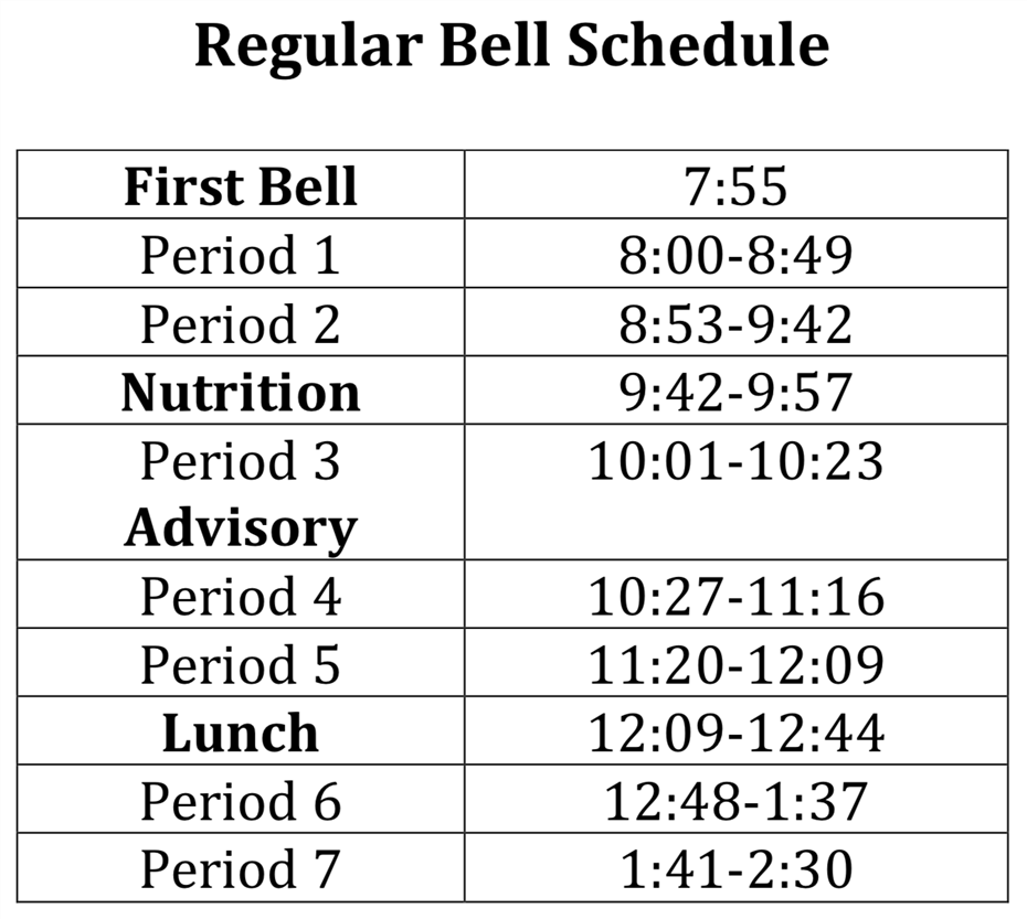 Sierra Bell Schedule & SAUSD Calendar 201819 / Overview