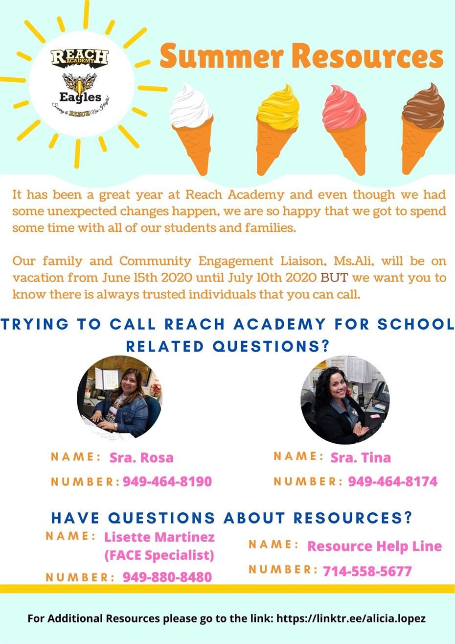 Summer Resources Summer Resources
